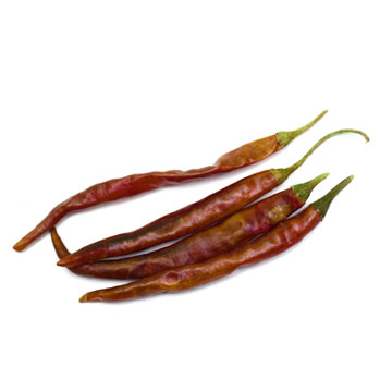 Chilipeper, gedroogd