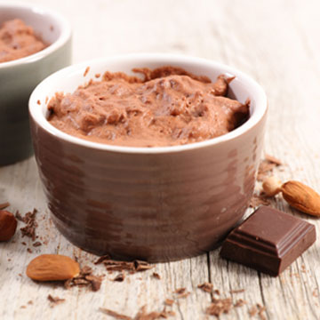 Chocolademousse, light