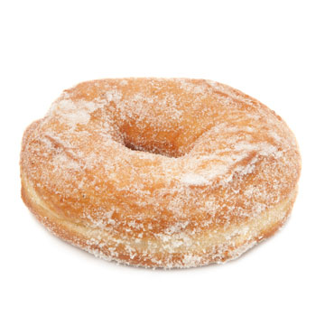 Donut, ongevuld gesuikerd gem.