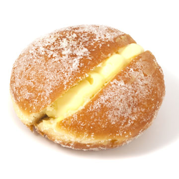 Donut, gevuld gem.