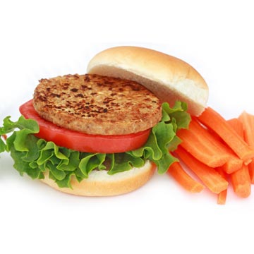 Opknappen rekken strak Voedingswaarde Hamburger, vegetarisch per 100 gram.