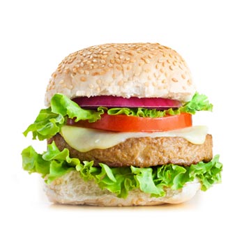 Kaasburger, vegetarisch