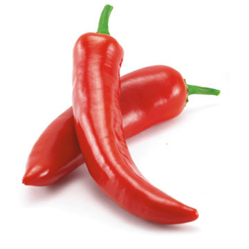Spaanse peper, rood, vers