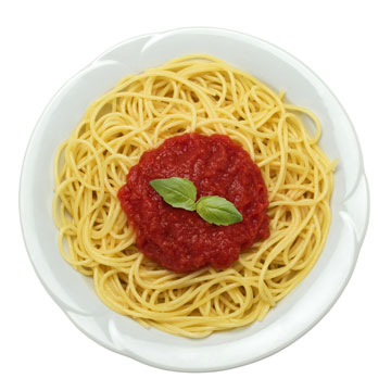 Spaghetti, macaroni (bereid tom.saus)